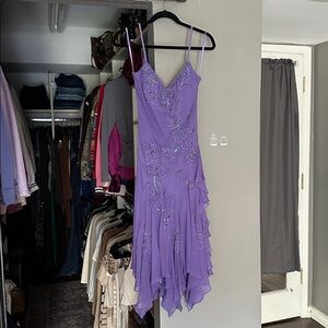 Vintage Sue Wong Lavender Floral Dress
